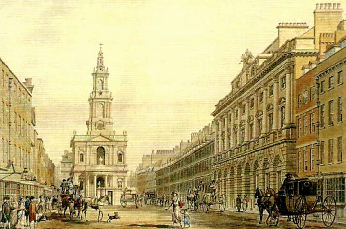 the strand with somerset house, thomas malton